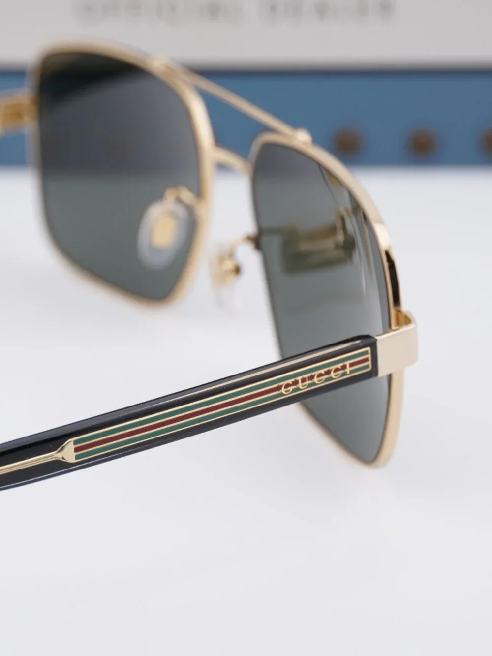 Gucci GG0529S 001 Square Sunglasses – Gold with Black\Grey
